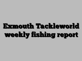 Exmouth Tackleworld weekly fishing report