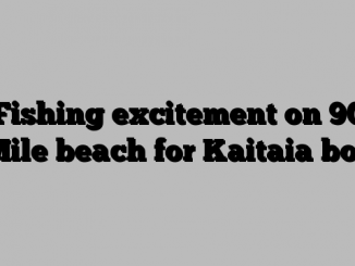 Fishing excitement on 90 Mile beach for Kaitaia boy