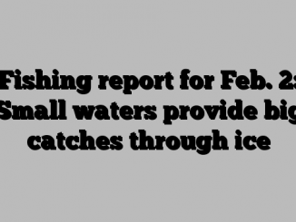 Fishing report for Feb. 2: Small waters provide big catches through ice