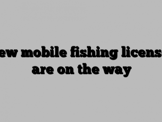 New mobile fishing licenses are on the way