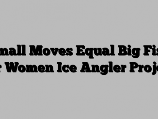 Small Moves Equal Big Fish for Women Ice Angler Project