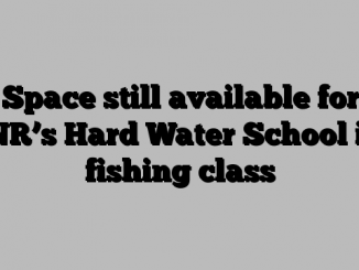 Space still available for DNR’s Hard Water School ice fishing class