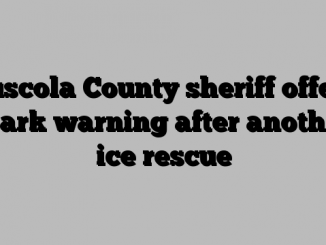 Tuscola County sheriff offers stark warning after another ice rescue