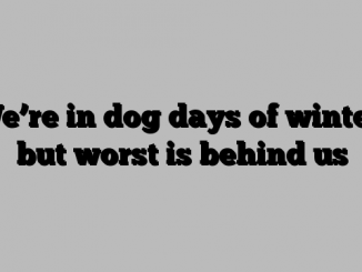 We’re in dog days of winter, but worst is behind us