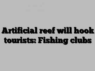 Artificial reef will hook tourists: Fishing clubs