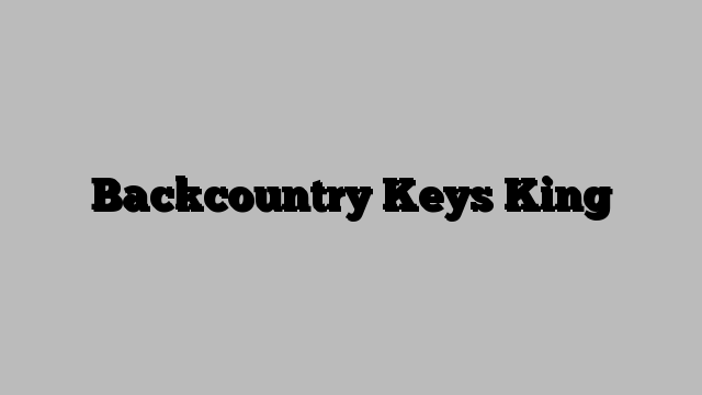 Backcountry Keys King