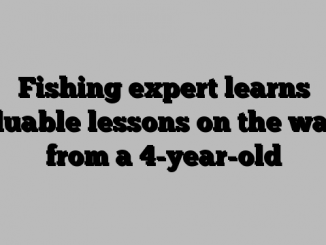 Fishing expert learns valuable lessons on the water from a 4-year-old