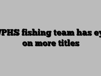 WPHS fishing team has eye on more titles