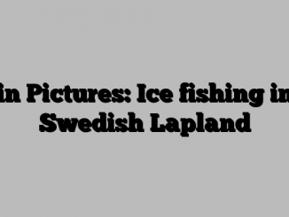 in Pictures: Ice fishing in Swedish Lapland