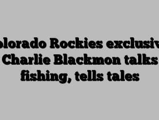 Colorado Rockies exclusive: Charlie Blackmon talks fishing, tells tales