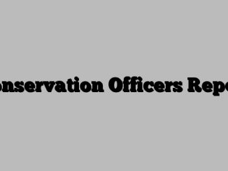 Conservation Officers Report