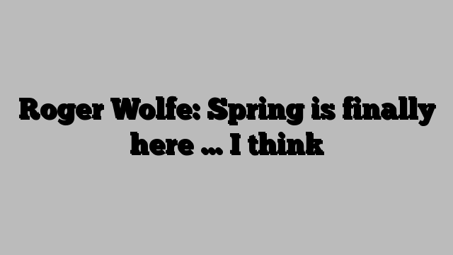 Roger Wolfe: Spring is finally here … I think