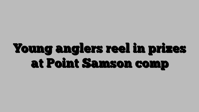 Young anglers reel in prizes at Point Samson comp