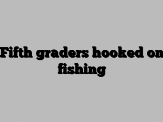 Fifth graders hooked on fishing