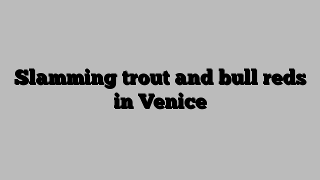 Slamming trout and bull reds in Venice