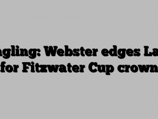 Angling: Webster edges Lane for Fitzwater Cup crown