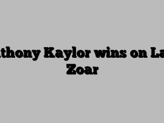 Anthony Kaylor wins on Lake Zoar