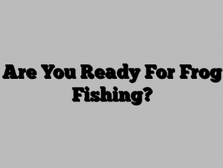 Are You Ready For Frog Fishing?