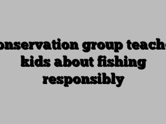 Conservation group teaches kids about fishing responsibly