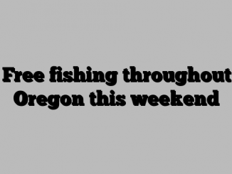 Free fishing throughout Oregon this weekend