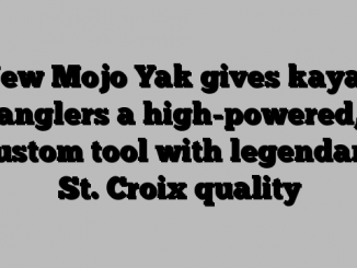 New Mojo Yak gives kayak anglers a high-powered, custom tool with legendary St. Croix quality