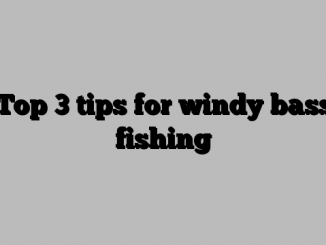 Top 3 tips for windy bass fishing