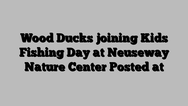 Wood Ducks joining Kids Fishing Day at Neuseway Nature Center Posted at