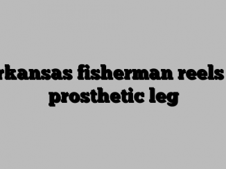 Arkansas fisherman reels in prosthetic leg