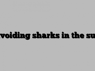 Avoiding sharks in the surf