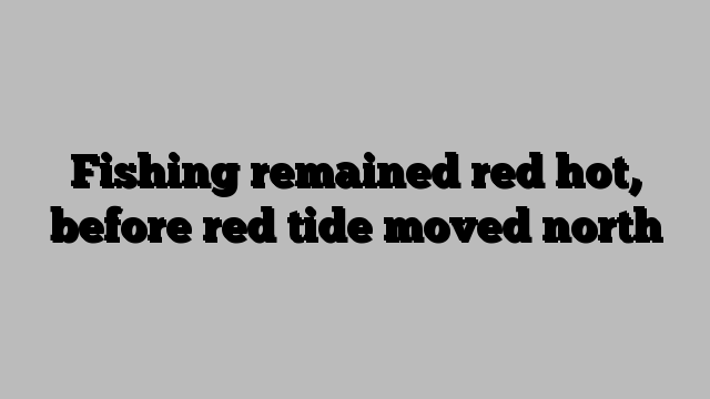 Fishing remained red hot, before red tide moved north