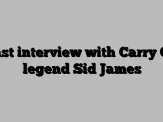 Last interview with Carry On legend Sid James