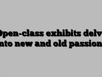 Open-class exhibits delve into new and old passions