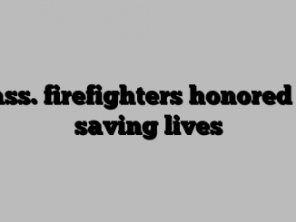 Mass. firefighters honored for saving lives