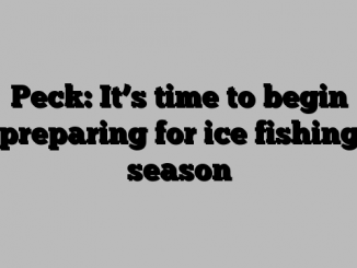 Peck: It’s time to begin preparing for ice fishing season