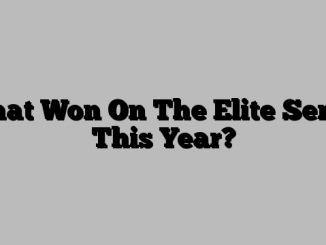 What Won On The Elite Series This Year?